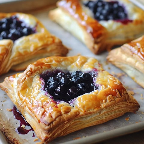Feuilleté gourmand myrtille fromage