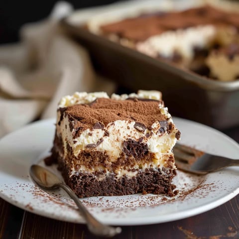 Délicieux brownies tiramisu