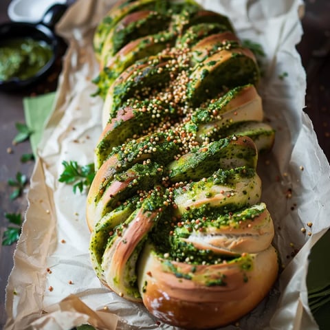 Brioche moelleuse pesto et sarrasin