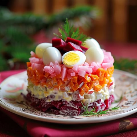 Chic salade en couches