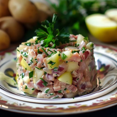 Hareng fumé et pommes