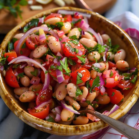 Haricots blancs salade turque