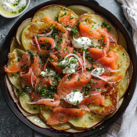 Pommes saumon croustillant