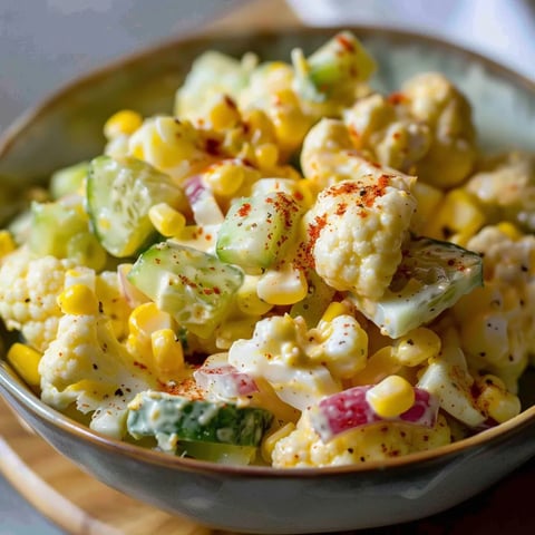 Salade croquante chou-fleur et maïs