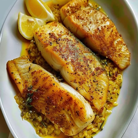 Délicieux poisson safrané