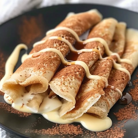 Délicieuses crêpes à la cannelle