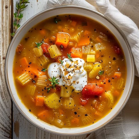 Délicieuse crème légumes réconfortante
