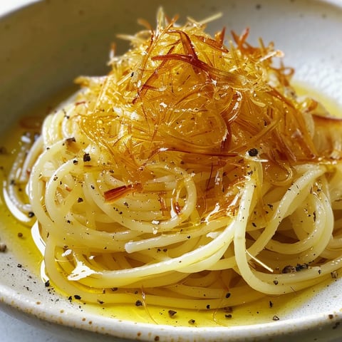 Poutargue sur spaghettis