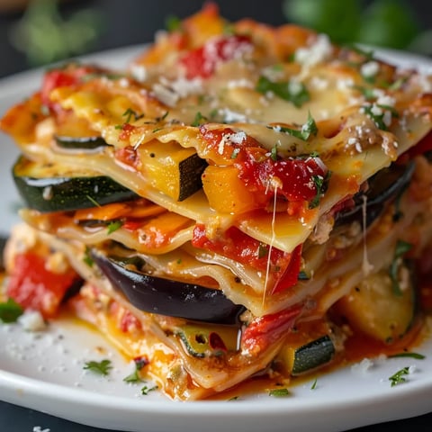 Plat chaleureux : lasagnes aux légumes d'été