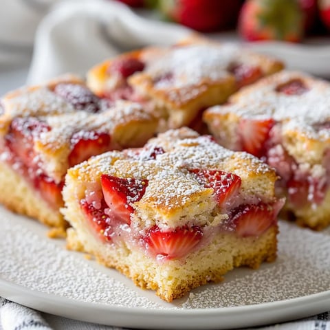 Délicieux moelleux aux fraises fraîches