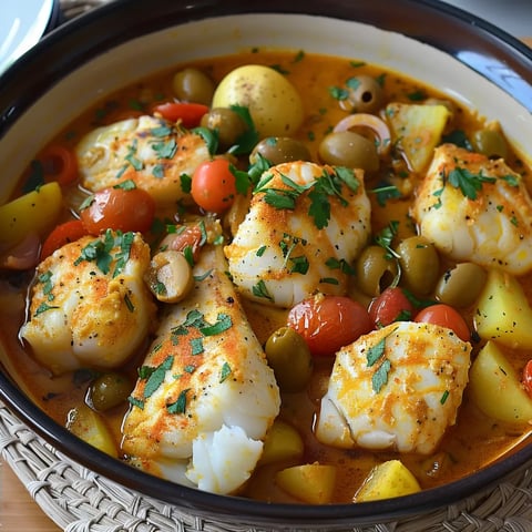 Tajine lotte et épices douces