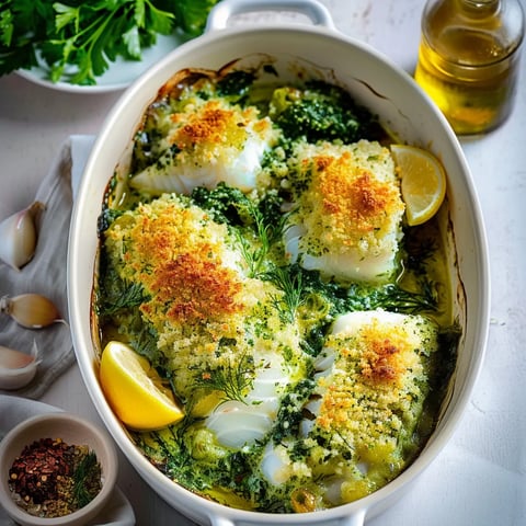 Gratin de morue herbes