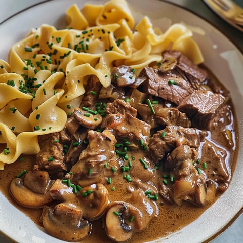 Bœuf Stroganov savoureux