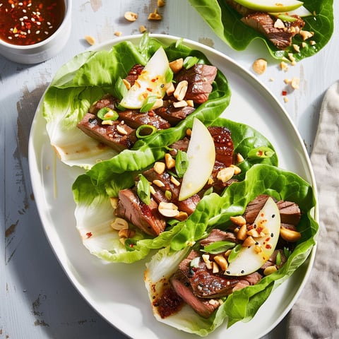 Rouleaux garnis avec du bœuf tendre, des poires croquantes et des noisettes parfumées, accompagnés d’une sauce savoureuse.
