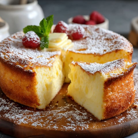 Une portion de gâteau Rapide, avec des fruits rouges et des crustacés, est servie sur un plateau.