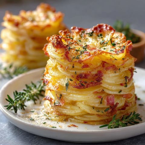 Une pile de pâtes frites avec des herbes et des épices.