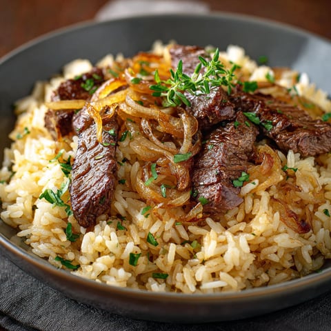 Riz Pilaf avec des légumes et des viandes.