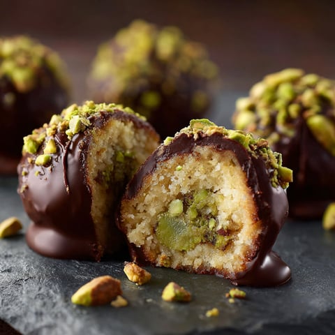 Boulettes de chocolat avec des amandes et des noix.