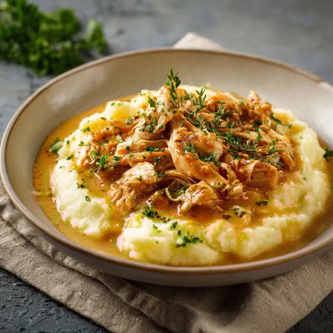 Une recette de sauce chaude accompagne des pommes de terre et des légumes.