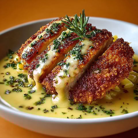 Une poignée de poulet parmesan crémeux dans un bol.