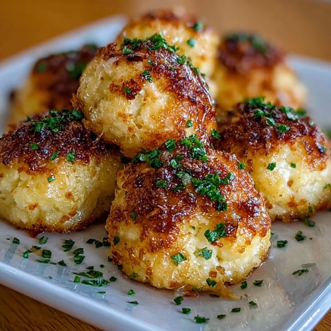Boulettes de Chou-Fleur Rôties au Parmesan, une recette savoureuse et délicieuse, est servie sur un plateau en verre.