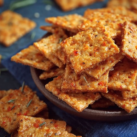 Une assiette de Crackers de Noël à la Moutarde et au Comté, un apéritif croustillant pour les fêtes.
