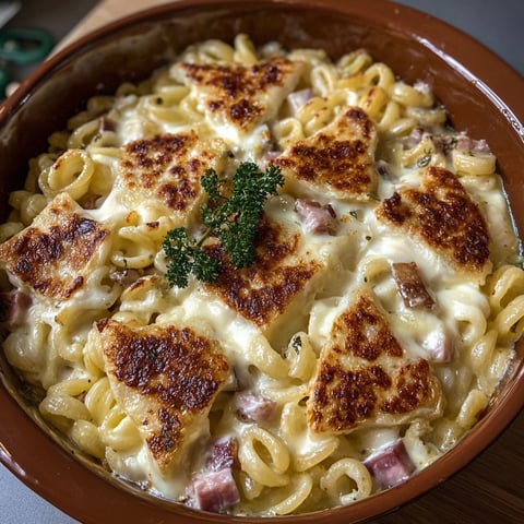 Une assiette de gratin de coquillettes à la tartiflette, une fusion gourmande qui révolutionne l'hiver.