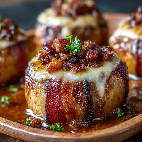 Des bombes d'oignon au fromage, cuites et servies sur un plateau, offrent une expérience culinaire délicieuse.