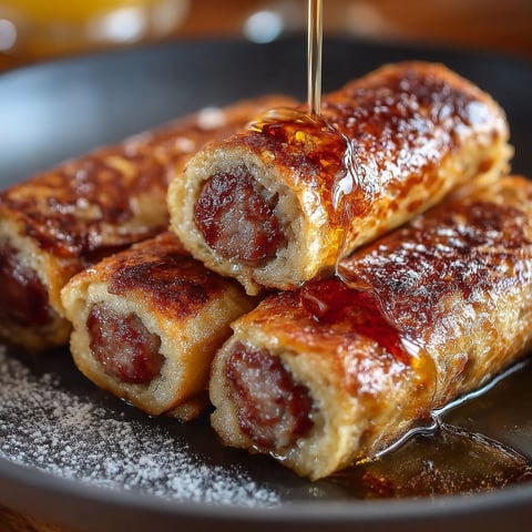 Roulés Pain Perdu Saucisses, une recette savoureuse et délicieuse.