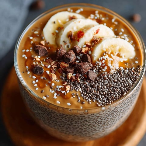 Un dessert en cas sain et rassasiant, avec des bananes, des noix, du chocolat et des graines de lin.