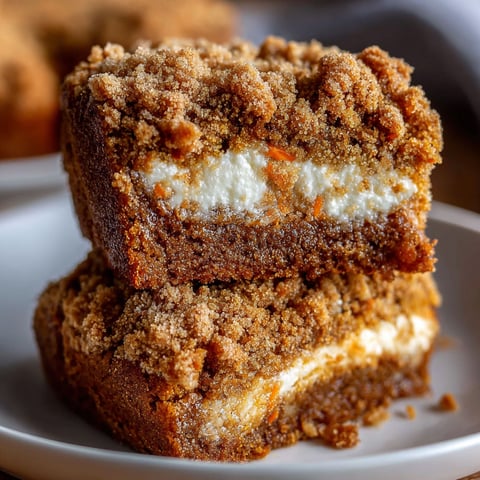 Une portion de gâteau Carotte Gingembre Crumble Crémeux.