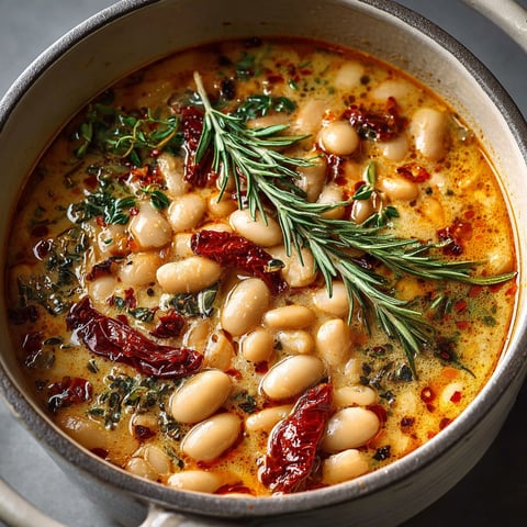 Une casserole de haricots tomates et de légumes verts dans un bol en métal.