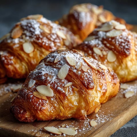 Les mini-croissants aux amandes sont prêts à être mangés.