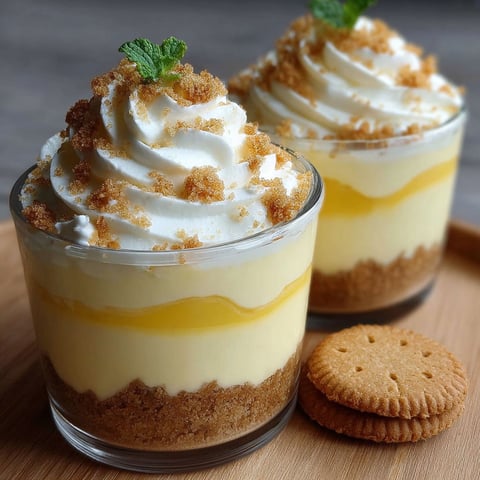 Desserts in two glasses, one with a biscuit cookie on the side.